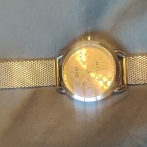 Coach Women's Lex 32mm Mesh Silver Stainless Steel Watch